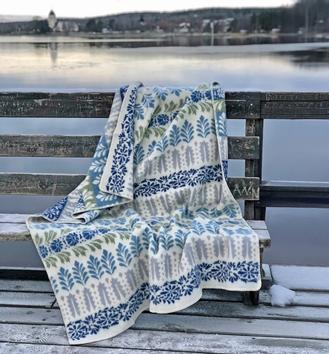 Klippan Ullpledd Arvet Blå 130x180
