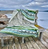 Klippan Ullpledd Høga Kusten Grønn 130x180