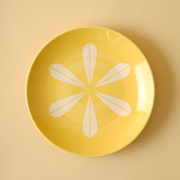 Lucie Kaas Tallerken Lotus 21cm Gul (595-ACS11YE01)
