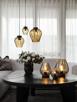 Halvor Bakke Rocks-XO Lampe 30cm Caramel (655-310884)