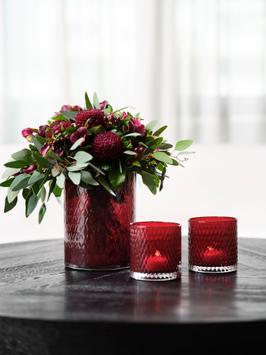 Halvor Bakke Harlekin Lykt/Vase 24cm Ruby (655-602723)