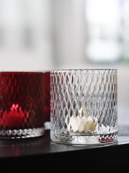 Halvor Bakke Harlekin Lykt/Vase 12cm Ruby (655-602713)