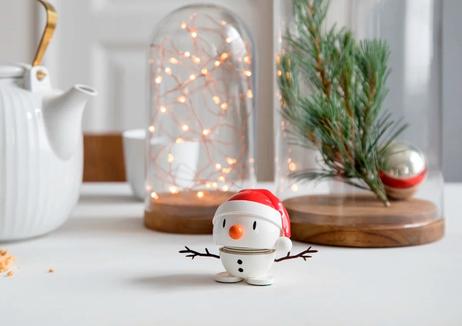 Hoptimist Santa Snømann hvit H6,9
