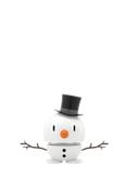 Hoptimist Snømann hvit H7,8 (379-26172)