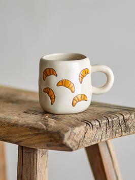 Bloomingville Espressokopp Millie Hvit-croissant (152-82066685)