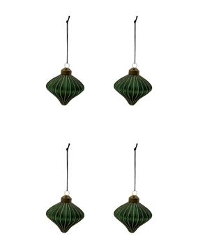 House Doctor Ornament Rombe Grønn 4stk