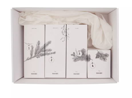 MERAKI Julekalender adventskalender 4-luker velvære