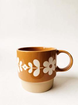 Trend Design Krus Marie Retro Oransje-Blomst (298-127634)