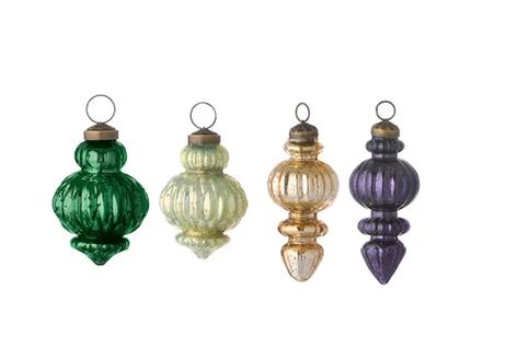 Bungalow Julekuler Gala-Peacock 7-8cm 4stk (834-XMGL8GAL394)