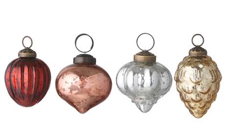 Bungalow Julekuler Gala-Carnelian 5-6cm 4stk