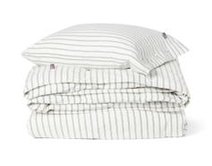 Lexington Stripe Flanell Sengesett Hvit-Grønn