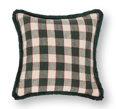 Lexington Putetrekk Checked Grønn 50x50