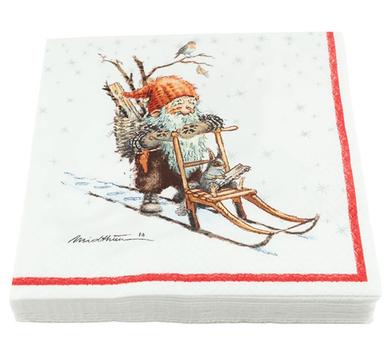 Midthun Servietter Nisse på spark 17x17