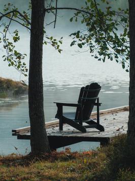 Armonía Adirondack stol HDPE svart