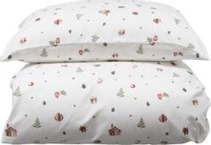 Borås Cotton Nostalgia Sengesett Flanell Rød