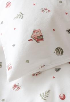 Borås Cotton Nostalgia Sengesett Flanell Rød (479-121796,121798,121800)