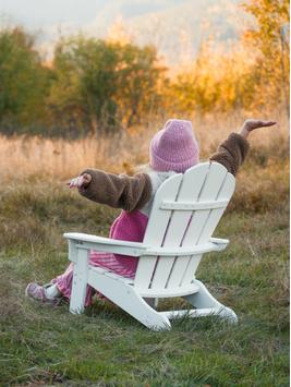 Armonía Barnestol Adirondack HDPE hvit