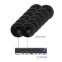 Audac 12 x CENA506 + COM108 - White version (CANTO5.12/W)