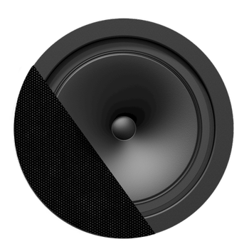 Audac SpringFit™ 6.5" ceiling speaker - Black version - 8Ω and 100V (CENA706/B)