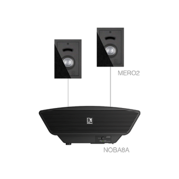 Audac 2x MERO2 + NOBA8A - White (CERRA2.3/W)
