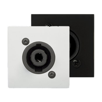 Audac Connection plate - d-size  speaker - bticino - Black version (CP43SPE/B)