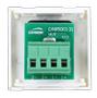Audac Connection plate D-size speaker 45 X 45 mm - solderless - White version (CP45SPES/W)