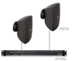 Audac 2 x ATEO6 + EPA252 - Black