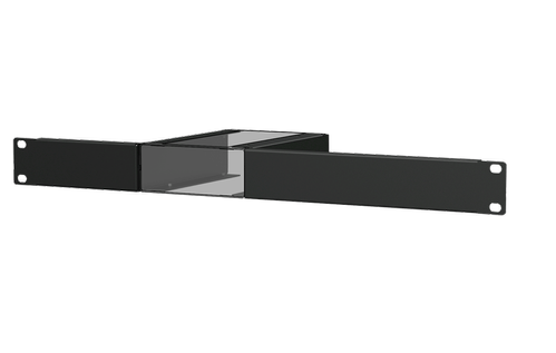 Audac Setup box installation accessories - Mounts four units into a 19” equipment rack (1 HE) (MBS104R)