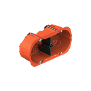 Audac Flush mount box for double 45 x 45 mm wall panel - Hollow wall