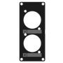 CAYMON CASY 1 space cover plate - 2x D-size holes - Black version