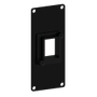 CAYMON Casy 1 space cover plate - 1x  Keystone adapter - Black version (CASY106/B)