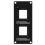 CAYMON CASY 1 space cover plate - 2x Keystone adapter - Black version