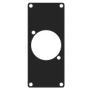 CAYMON CASY 1 space cover plate - 1x powerCON TRUE1 outlet connector hole - Black version