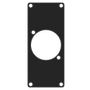 CAYMON CASY 1 space cover plate - 1x powerCON TRUE1 outlet connector hole - Black version