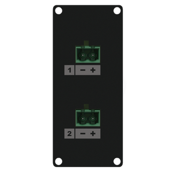 CAYMON CASY 1 space speaker level 2x 2-pin terminal block to 2-pin terminal block - Black version (CASY148/B)
