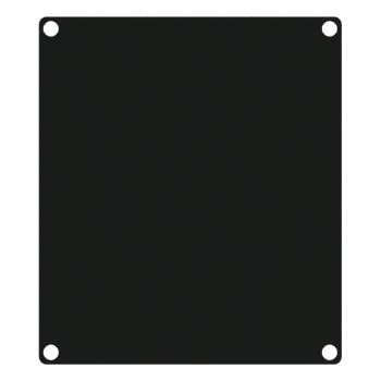 CAYMON CASY 2 space closed blind plate - Black version (CASY201/B)