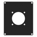 CAYMON CASY 2 space cover plate - 1x G-size hole - Black version