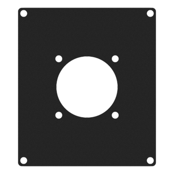 CAYMON CASY 2 space cover plate - 1x G-size hole - Black version (CASY205/B)