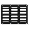 CAYMON CASY 3 space vented blind plate - Black version