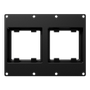 CAYMON CASY 3 space double 45x45 mm module plate - Black (CASY303/B)