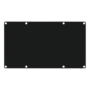 CAYMON CASY 4 space closed blind plate - Black version (CASY401/B)