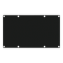 CAYMON CASY 4 space closed blind plate - Black version