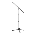 CAYMON Microphone stand with foldable legs and boom arm - Black version