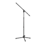 CAYMON Microphone stand with foldable legs and boom arm - Black version