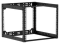 CAYMON 19" in depth adjustable open frame rack - 9 unit - 500 ~ 700 mm - Black