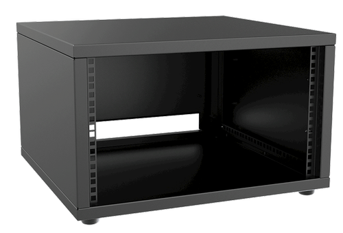CAYMON 19” rack cabinet - 6 units - 500mm depth - Black (PR206/B)