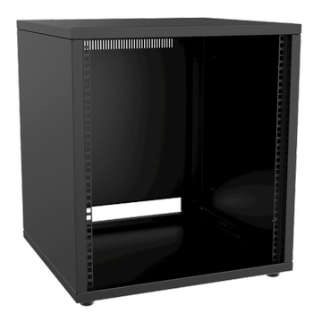 CAYMON 19” rack cabinet - 12 units - 500mm depth - Black (PR212/B)