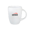 CAYMON White-colored mug with 2-tone CAYMON logo