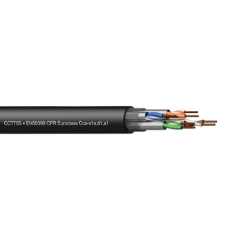 PROCAB Contractor Series Networking cable - CAT7 - S/FTP - solid 0.25 mm² - 23 AWG - EN50399 CPR Euroclass Cca-s1a, d1, a1 - 305 m plastic reel (CCT70S-CCA/3)