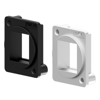 PROCAB Bulk & Accessories D-size keystone adapter - Silver (VDK10/S)